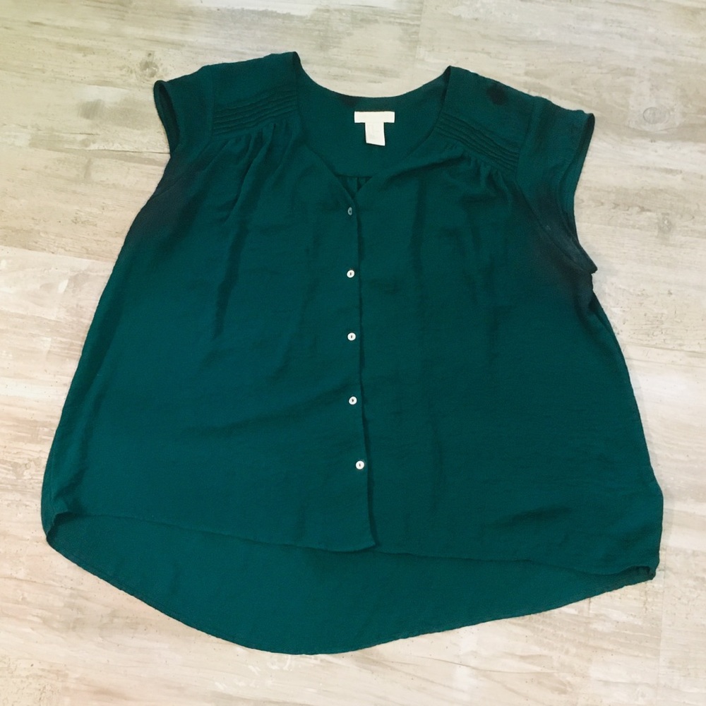 Deep Green Blouse, H&M Conscious Collection